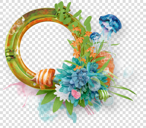 Cadre Été  Mer  Plage   Bouquet  HD Png DownloadTransparent PNG