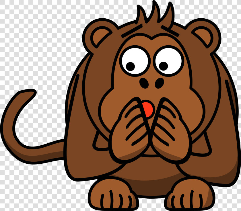 Head big Cats carnivoran   Sad Monkey Clipart  HD Png DownloadTransparent PNG