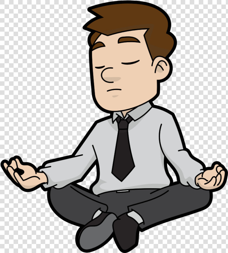 Cartoon Meditating  HD Png DownloadTransparent PNG