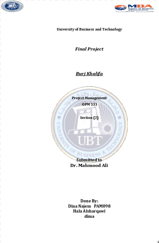 Work Breakdown Structure Of Burj Khalifa  HD Png DownloadTransparent PNG