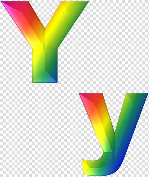 Letter  Y  3d  Abc  Alphabet  Rainbow  Gradient  Bright   Graphic Design  HD Png DownloadTransparent PNG