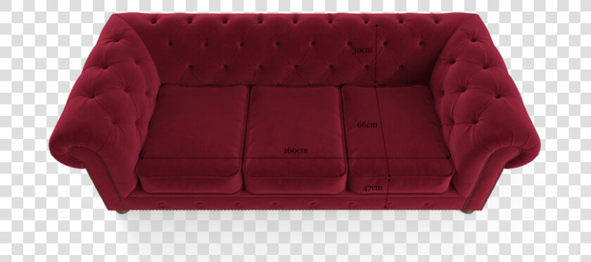 Notting Hill Velvet Chesterfield 3 Seater Sofa Bed   Studio Couch  HD Png DownloadTransparent PNG