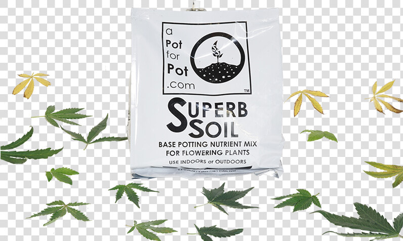 Superb Soil With Leaves   Cannabis  HD Png DownloadTransparent PNG