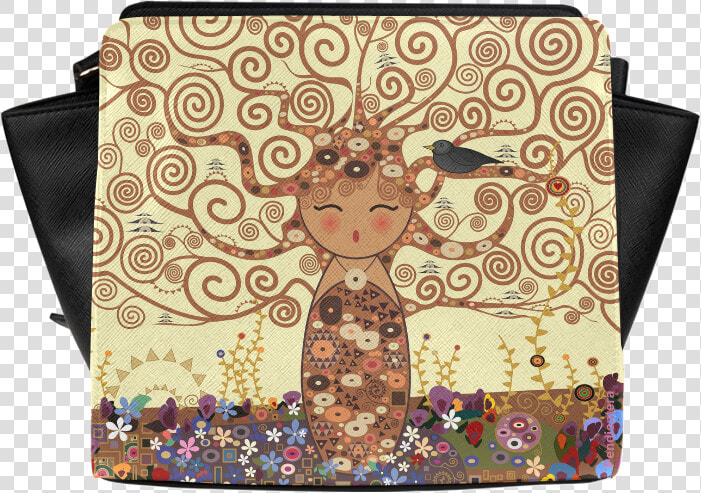 Kokeshi Tree Of Life Satchel Bag   Arbol De La Vida  HD Png DownloadTransparent PNG