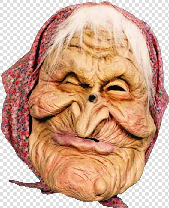  witch  crafts  old  woman  ugly  face  scwitch  freetoedit   Straszna Maska  HD Png DownloadTransparent PNG