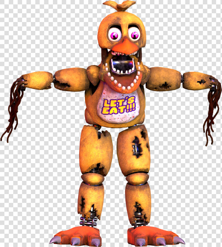 Triple A Fazbear Wiki   Fnaf Vr Help Wanted Withered Chica  HD Png DownloadTransparent PNG