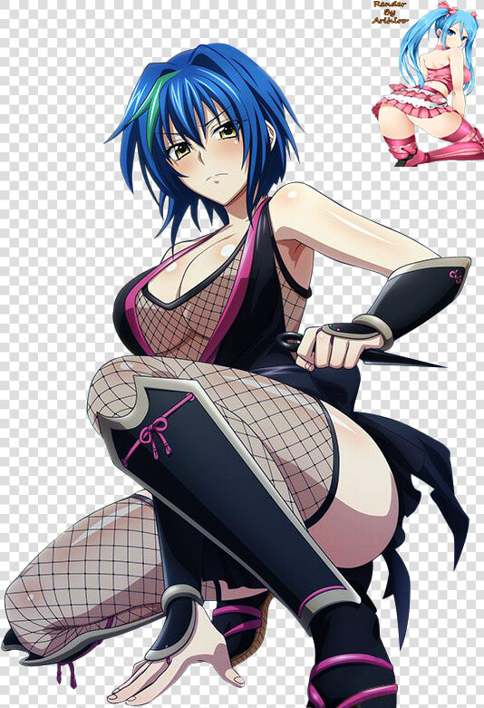 Render Highschool Dxd Xenovia Hyper Sexy Ninja By Arihirokushinada   Sexy Nipple And Breast Of Dxd Rias Plug With Irina  HD Png DownloadTransparent PNG