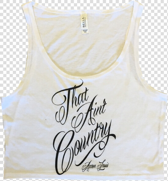 Aaron Lewis Ladies White Crop Top   Active Tank  HD Png DownloadTransparent PNG