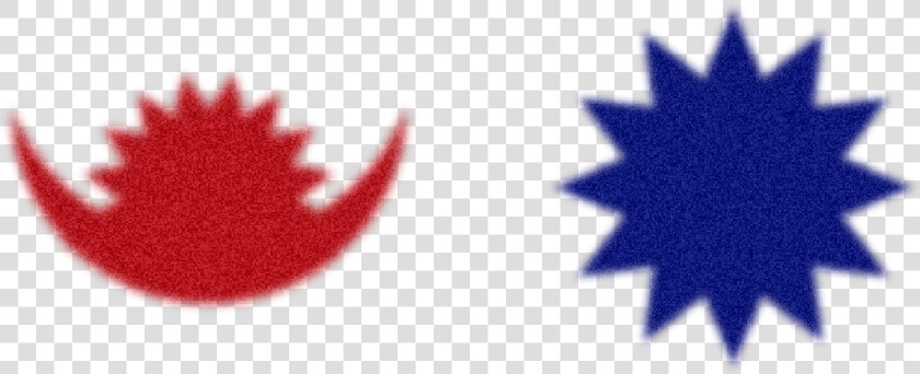 Nepal S Flag Moon And Sun Png   Nepal Flag Sun And Moon  Transparent PngTransparent PNG