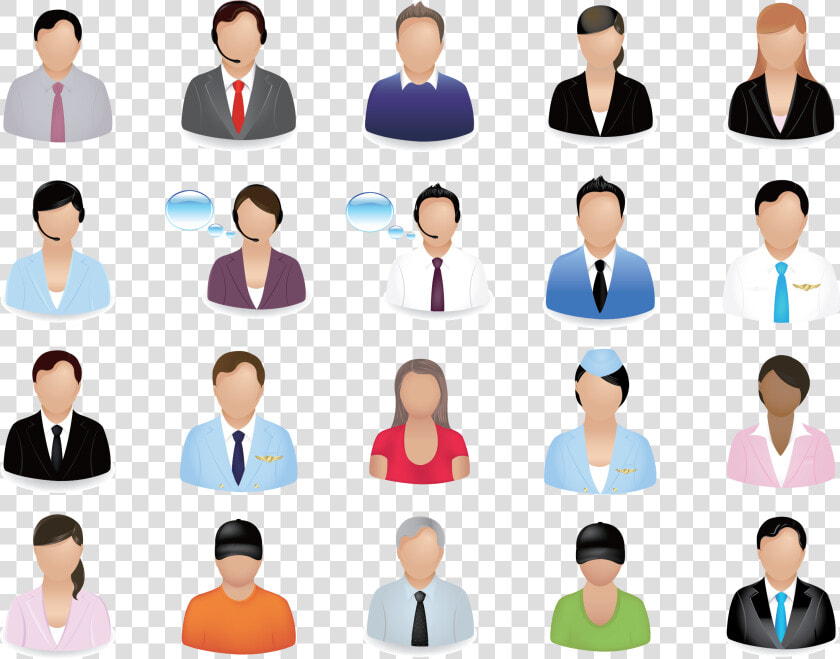 Business People Vector Image   Business People Icon Set Free  HD Png DownloadTransparent PNG