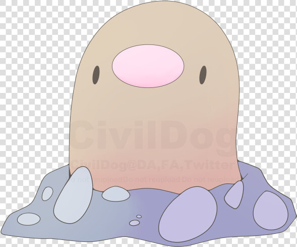  050 Diglett   Cartoon  HD Png DownloadTransparent PNG