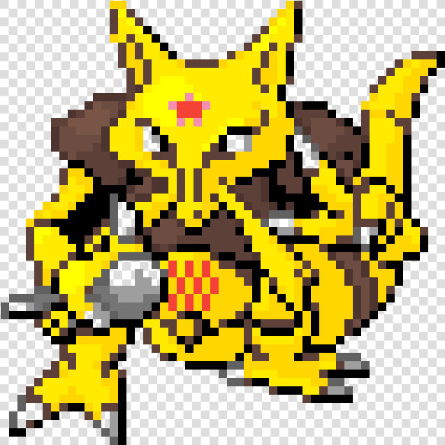 Pixel Art Pokemon Kadabra  HD Png DownloadTransparent PNG