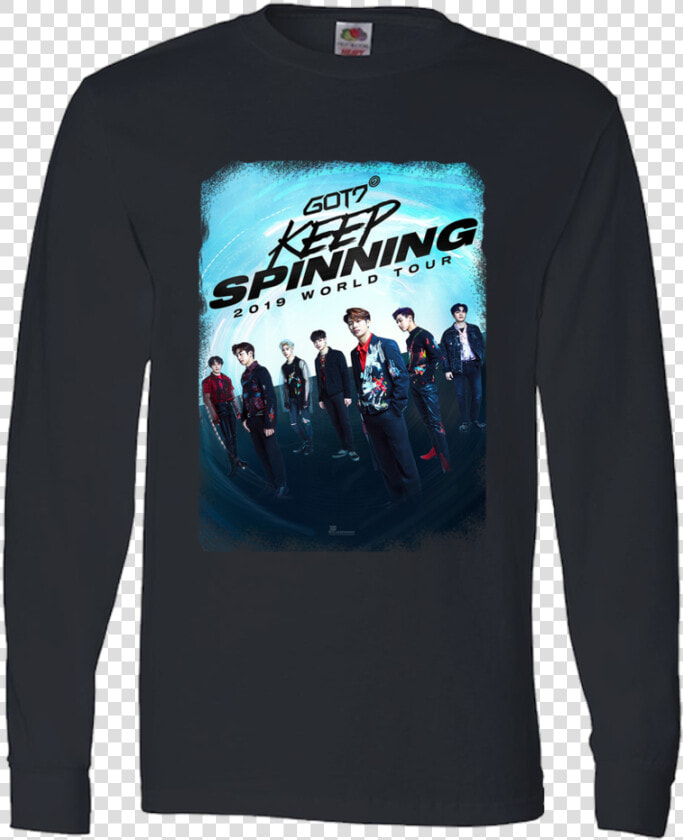 Got7 2019 World Tour Keep Spinning   Blackpink Long Sleeve  HD Png DownloadTransparent PNG