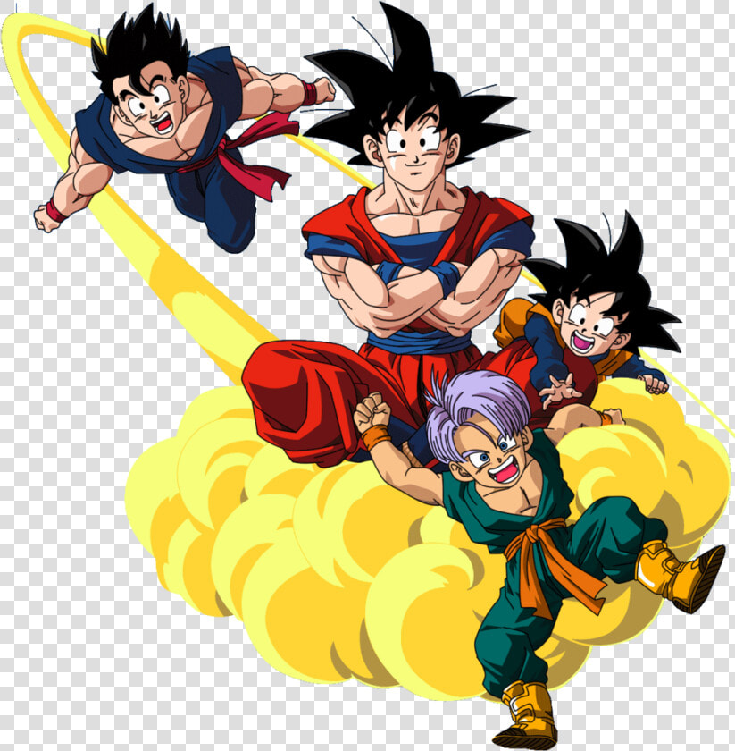 Goku Gohan Goten E Trunks By 19onepiece90 d6loamq   Gohan Goku Y Goten  HD Png DownloadTransparent PNG