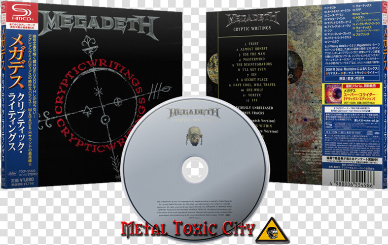 Cryptic Writings Megadeth Shm Cd  HD Png DownloadTransparent PNG