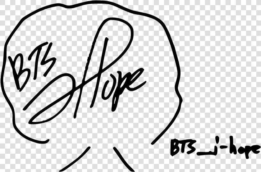 Signature Of Bts   Bts J Hope Signature  HD Png DownloadTransparent PNG