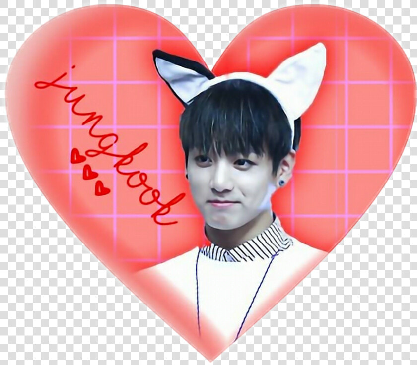 Jungkook Red Heart Love Icon Overlay Sticker Tumblr   Jungkook Bts Heart Png  Transparent PngTransparent PNG