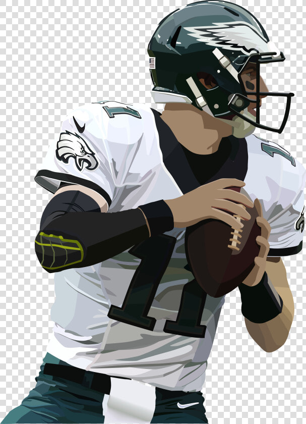 Illustration Of Nfl Player Carson Wentz Of The Philadelphia   Carson Wentz Png  Transparent PngTransparent PNG