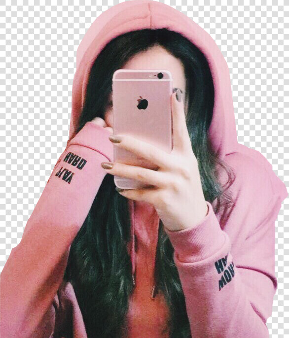 Girl Selfie   Girl Selfie Pink Aesthetic  HD Png DownloadTransparent PNG