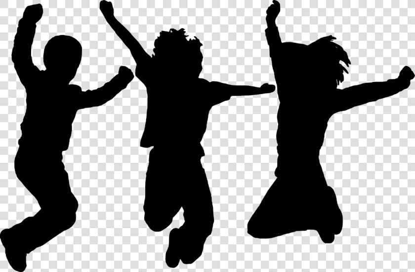 Jump Clipart Shadow Person   Kid Jumping Silhouette  HD Png DownloadTransparent PNG