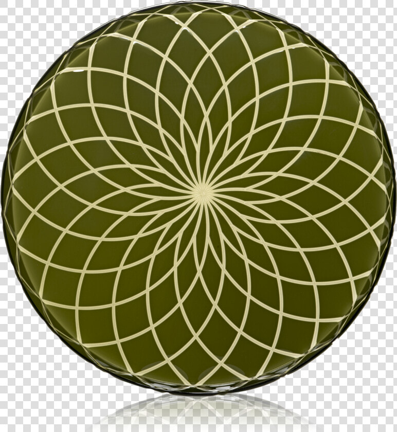 Round Tray Large Filigrana Moss Green   Flower Of Life Eye  HD Png DownloadTransparent PNG