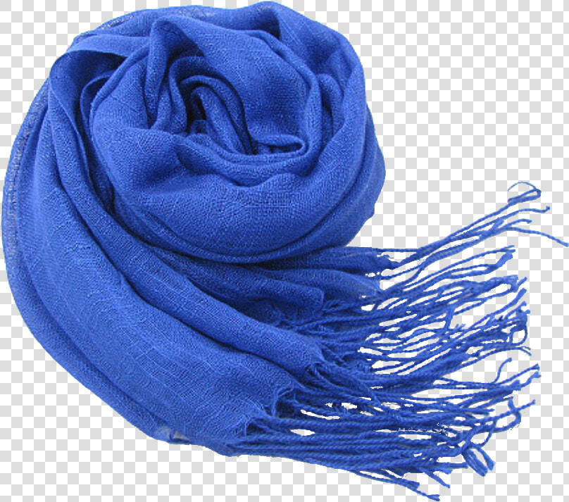 Royal Blue Linen Scarf Hijab   Scarf  HD Png DownloadTransparent PNG