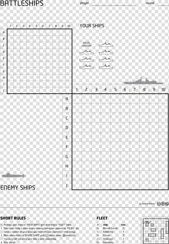 Battleship Paper Template  HD Png DownloadTransparent PNG