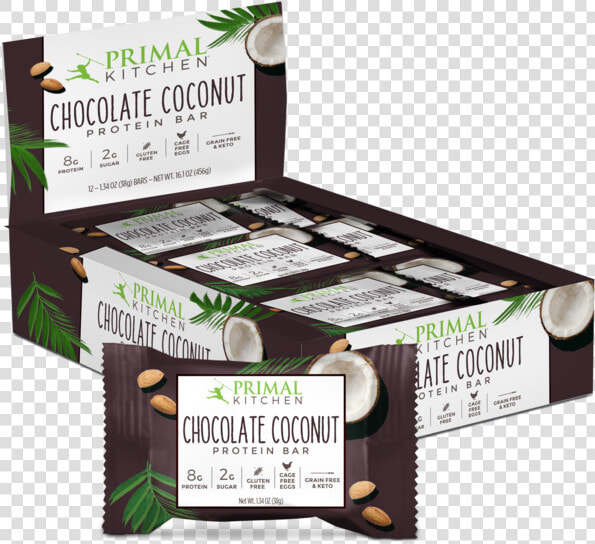 Chocolate Coconut Protein Bars   Chocolate Coconut Protein Bar  HD Png DownloadTransparent PNG