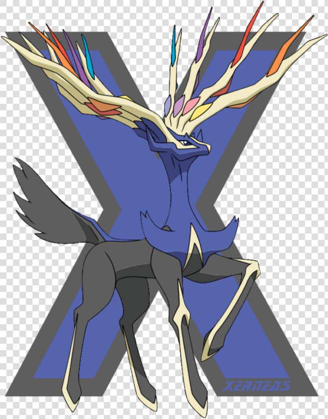  xerneas   Illustration  HD Png DownloadTransparent PNG