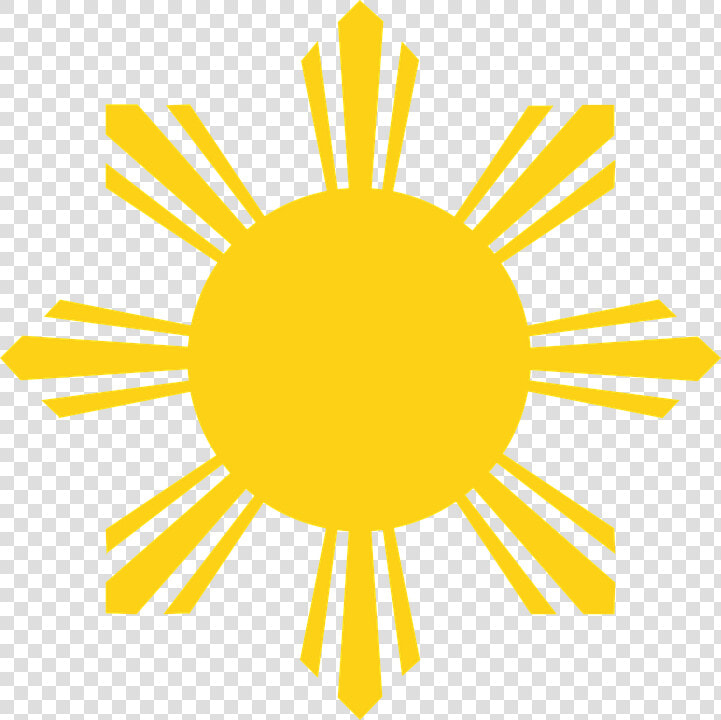 Sun  Rays  Yellow   Philippine Flag Sun Face  HD Png DownloadTransparent PNG