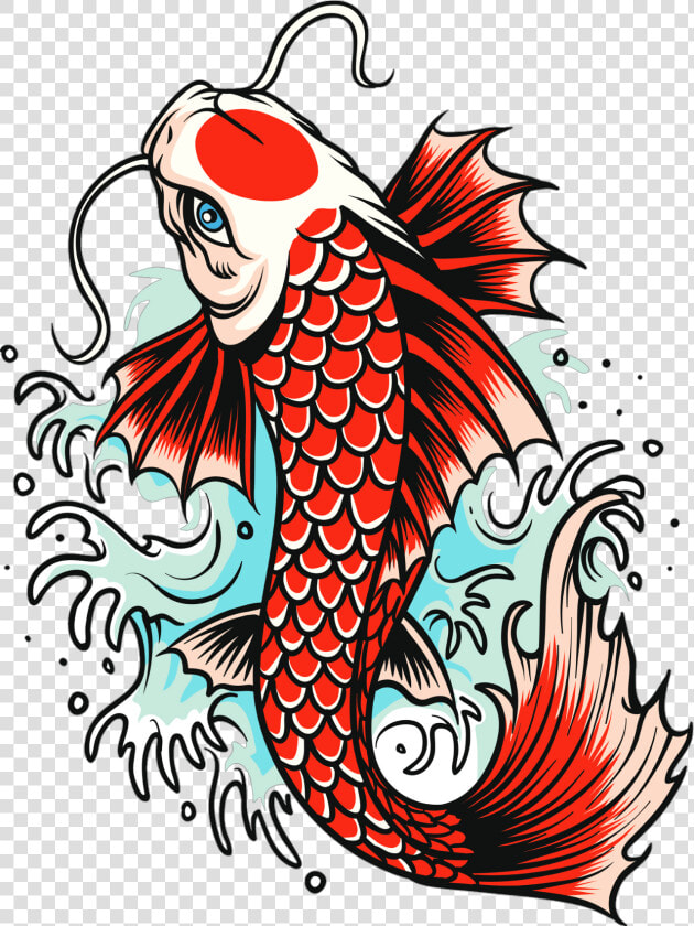 Koi Goldfish Carp Fish Tattoo Free Hd Image Clipart  HD Png DownloadTransparent PNG