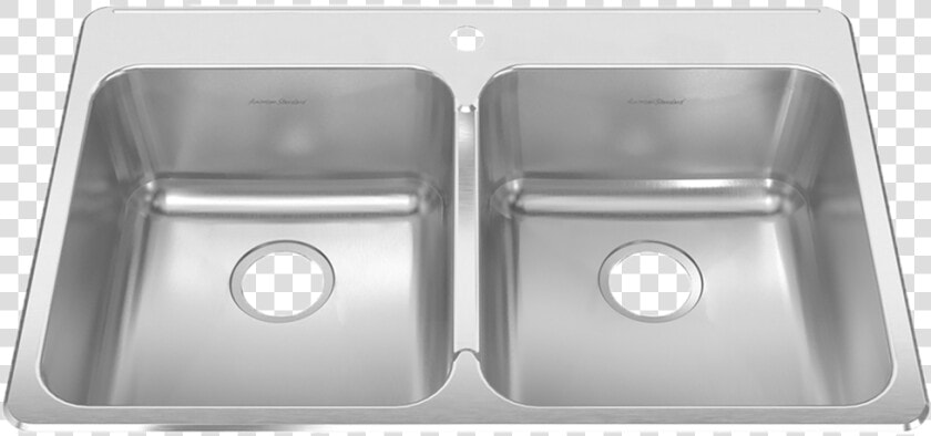 Prevoir 18 Gauge Stainless Steel Drop In 33 3 8 Inch   Stainless Steel Kitchen Sinks 2 Bowl  HD Png DownloadTransparent PNG