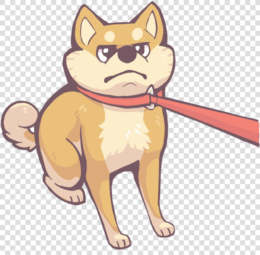 Png Shiba Dog Cartoon   Png Download   Shiba Sticker Animated Leash  Transparent PngTransparent PNG