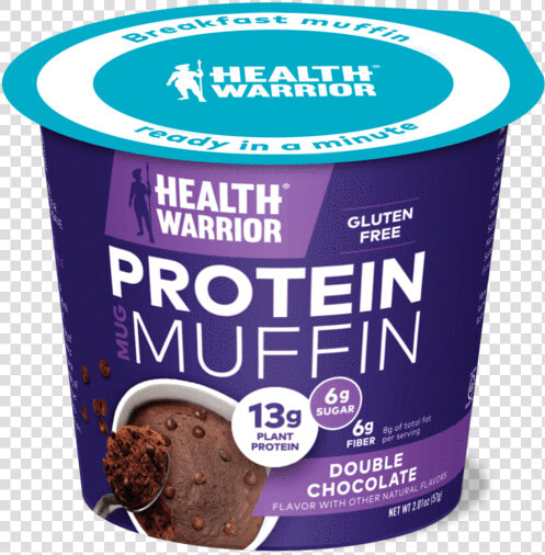 Health Warrior Mug Muffins  Double Chocolate  6 Muffins   Chocolate  HD Png DownloadTransparent PNG