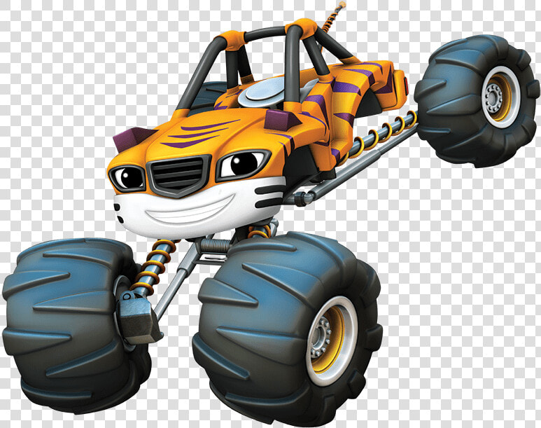 Blaze And The Monster Machines Stripes   Blaze Monster Truck Yellow  HD Png DownloadTransparent PNG