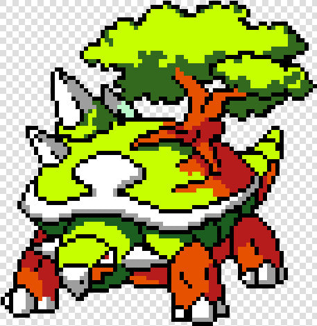 Pixel Art Pokemon Torterra  HD Png DownloadTransparent PNG