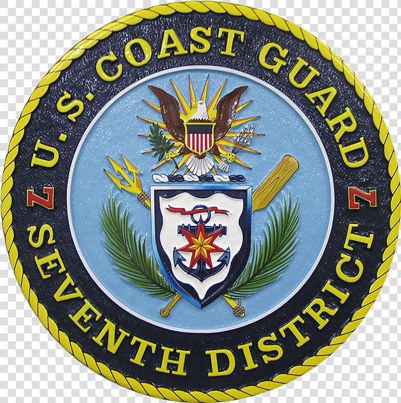 Us Coast Guard 7th District Seal Plaque   Birthday  HD Png DownloadTransparent PNG