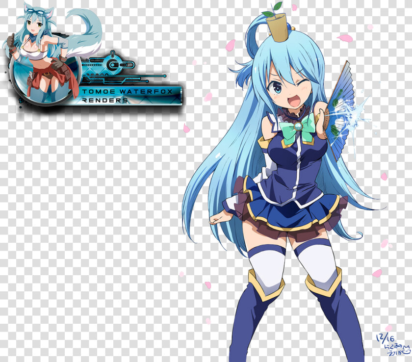 Konosuba Aqua Png  Transparent PngTransparent PNG