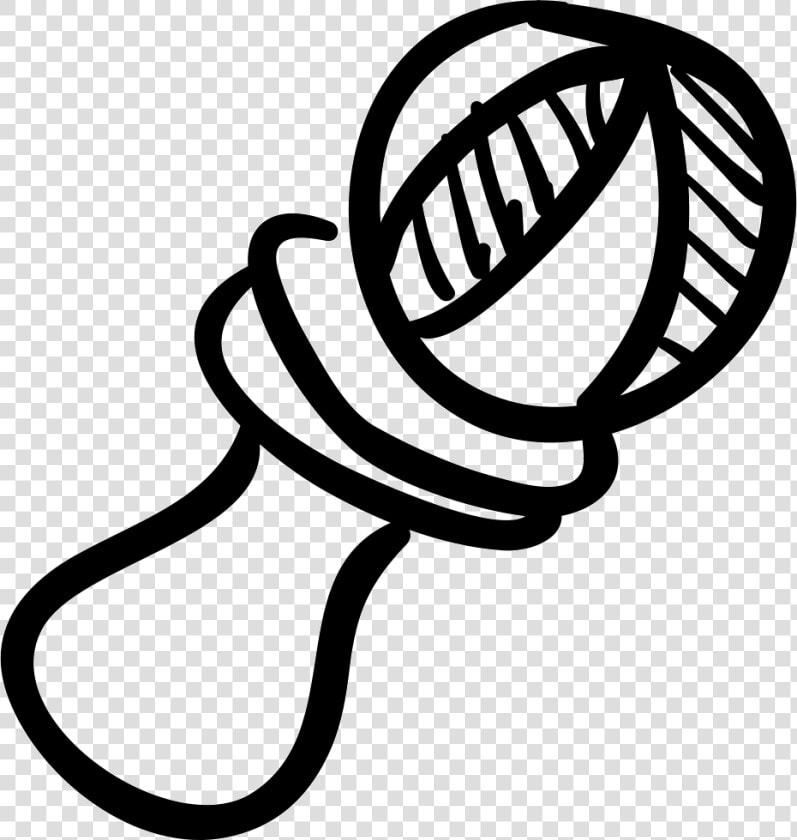 Rattle Hand Drawn Baby Toy   Baby Toy Vector Rattle  HD Png DownloadTransparent PNG