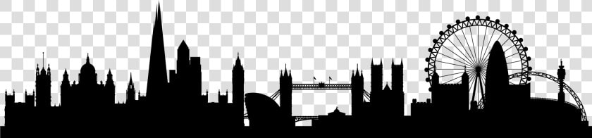 Transparent London Skyline Silhouette Png   London Skyline Clip Art  Png DownloadTransparent PNG