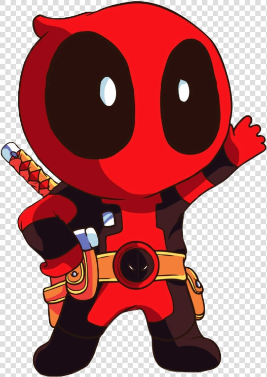 Deadpool Clipart Cartoon   Cartoon Deadpool Art  HD Png DownloadTransparent PNG