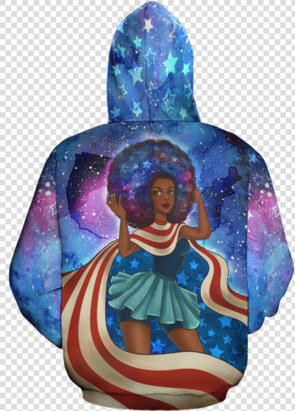 African American Girl All over Hoodie Class   Visual Arts  HD Png DownloadTransparent PNG