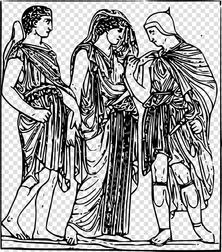 Hermes  Orpheus And Eurydice Clip Arts   Orpheus And Eurydice Coloring Page  HD Png DownloadTransparent PNG