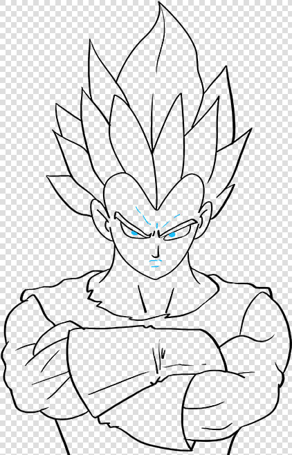 How To Draw Vegeta From Dragon Ball   Dragon Ball Z Vegeta Drawing  HD Png DownloadTransparent PNG