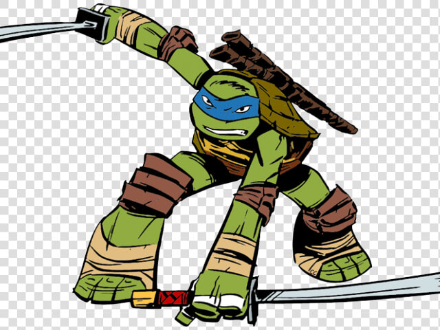 Ninja Turtles Clipart Silhouette   Ninja Turtle Comic Leonardo  HD Png DownloadTransparent PNG