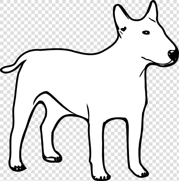 Dog Outline Svg Clip Arts   Dog Clipart White Outline  HD Png DownloadTransparent PNG