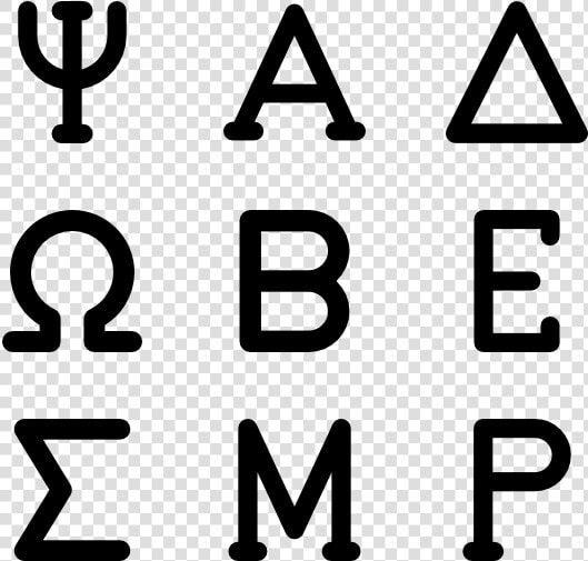 Greek Symbols   Greek Alphabet Icon  HD Png DownloadTransparent PNG