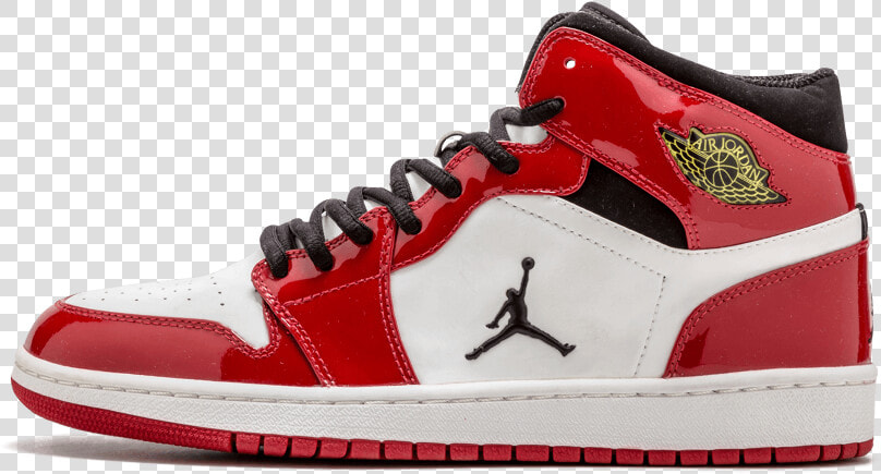 Air Jordan 1 Swooshless Patent Sample   Jordan 1 With Jumpman  HD Png DownloadTransparent PNG