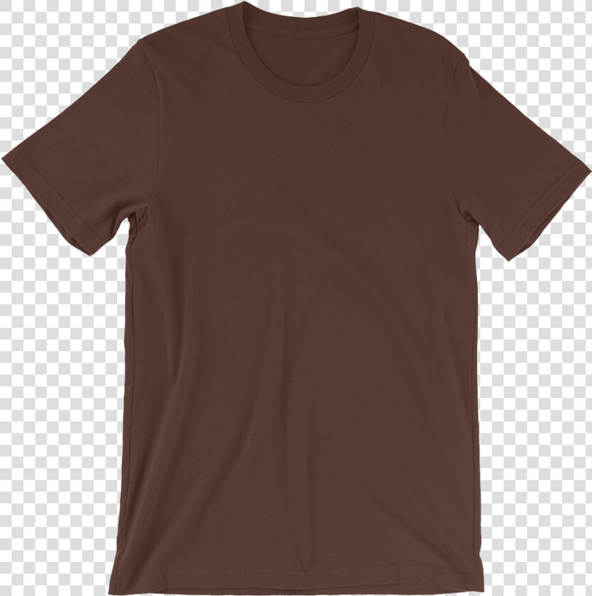 Blank Mockup Wrinkle front Brown   T shirt  HD Png DownloadTransparent PNG