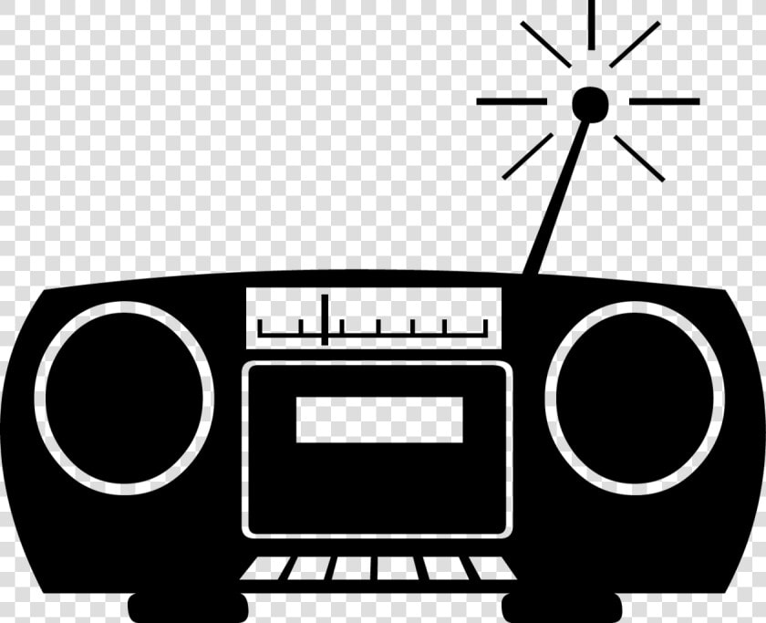 Transparent Boombox Clipart Black And White   Radio Icon Red  HD Png DownloadTransparent PNG